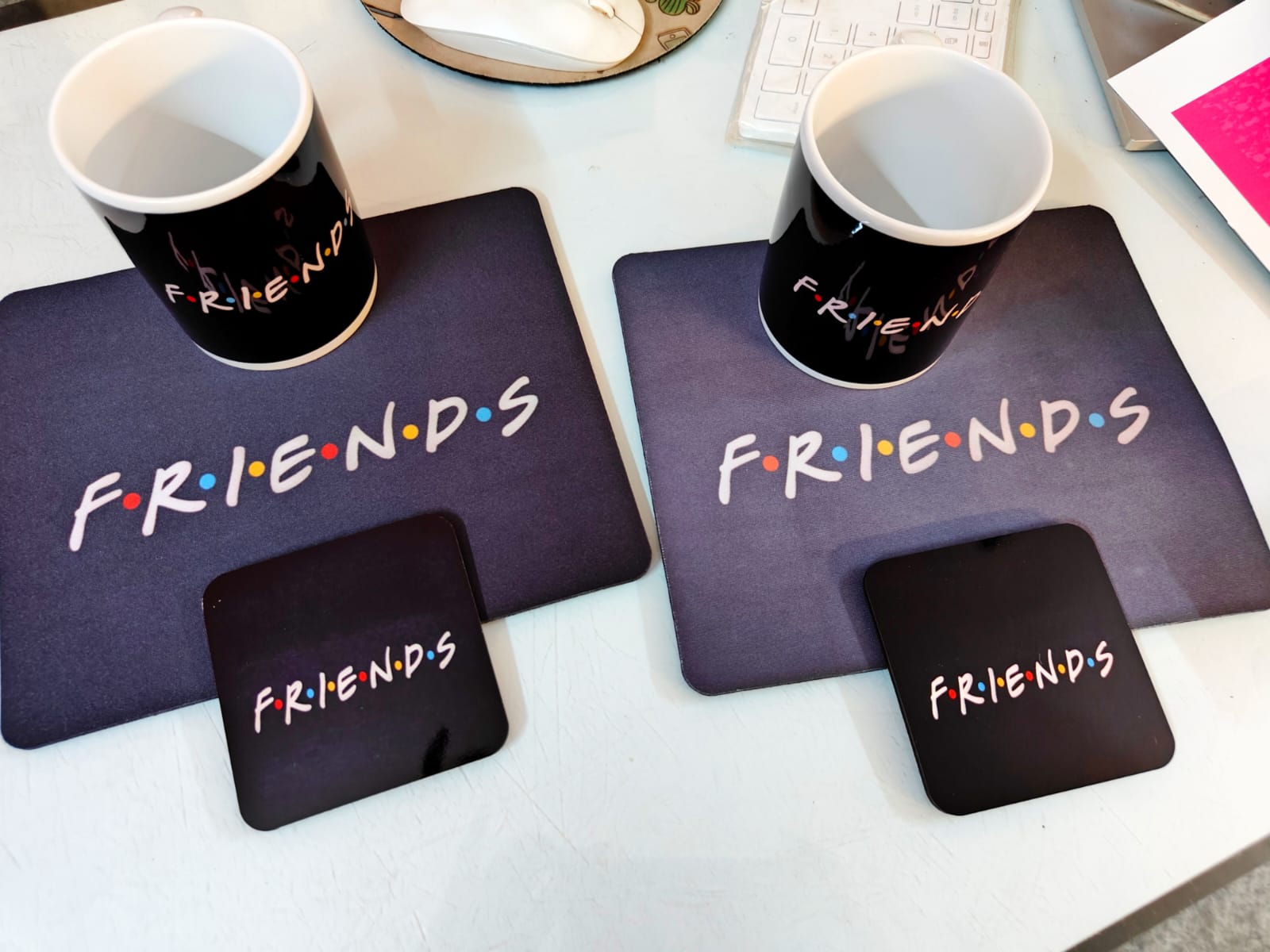 Combo of Mouse Pad, Coaster & Mug