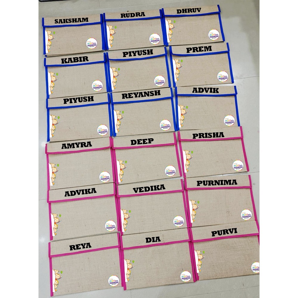 Personalized Kids Jute Folders!