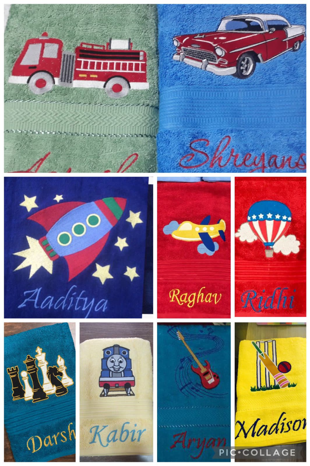 Personalised bath set for kids