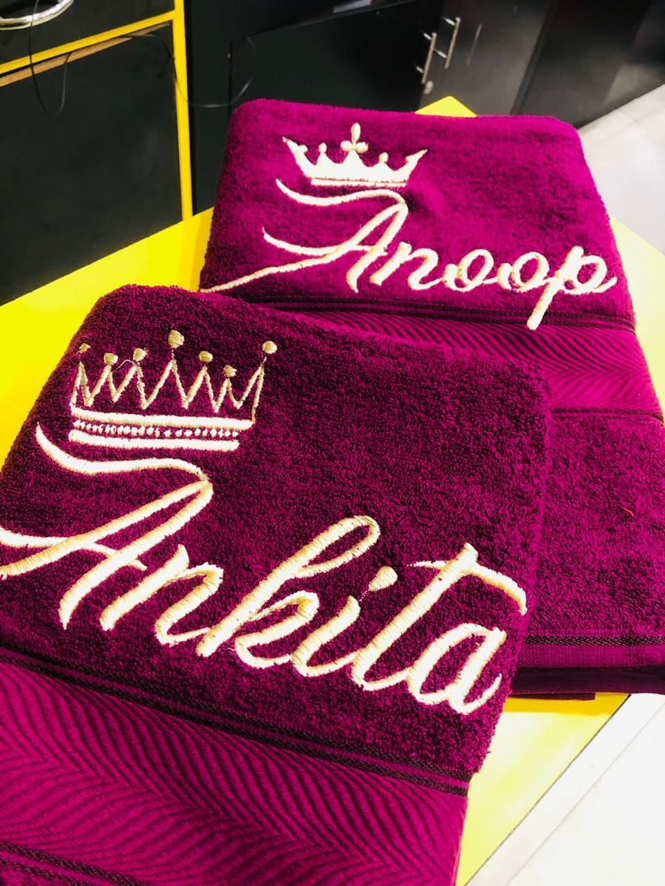 Personalised towels