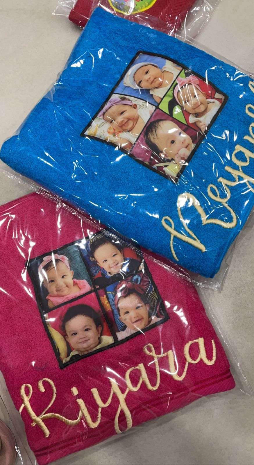 Personalised towels