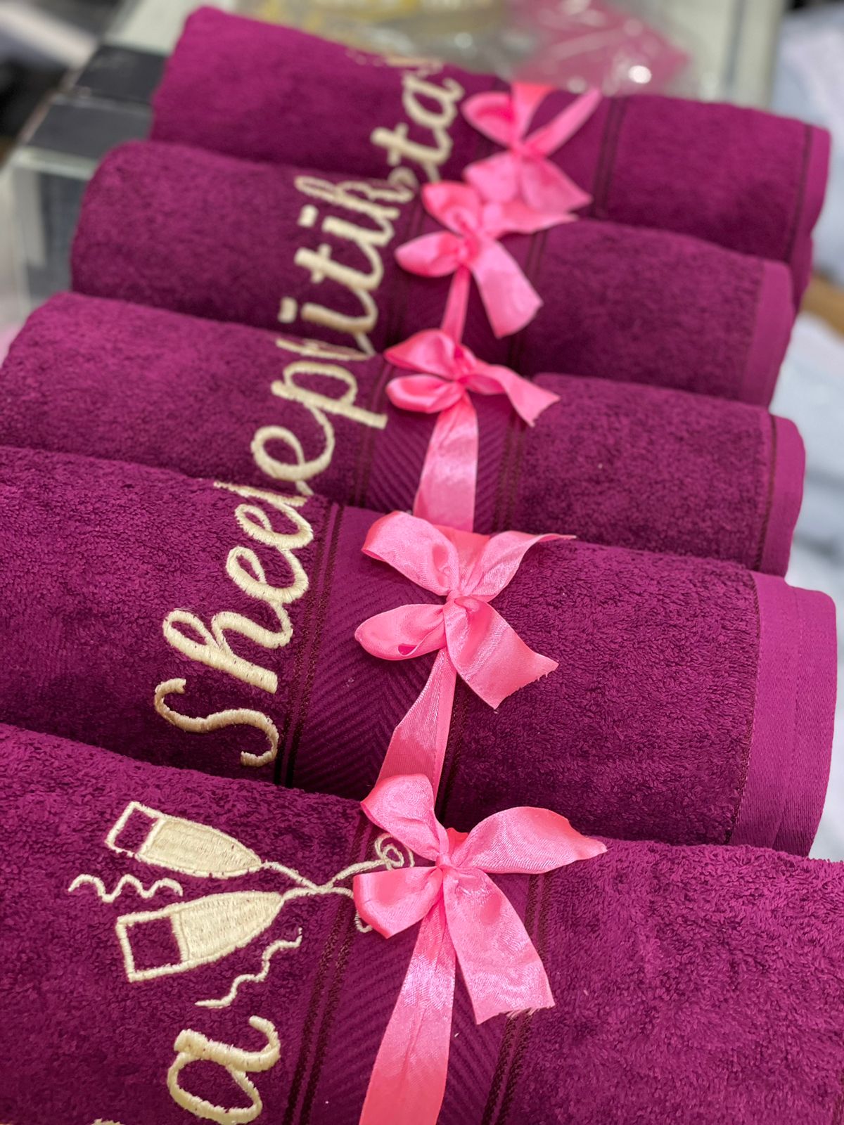 Personalised towels