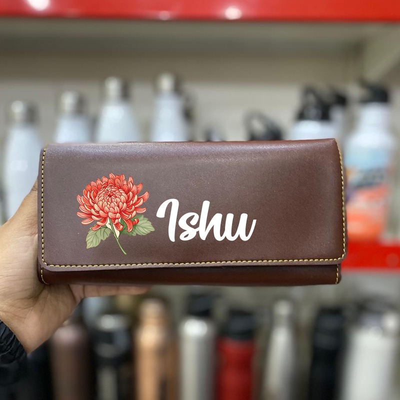 Personalized 3 Fold Diva Clutch for Ladies