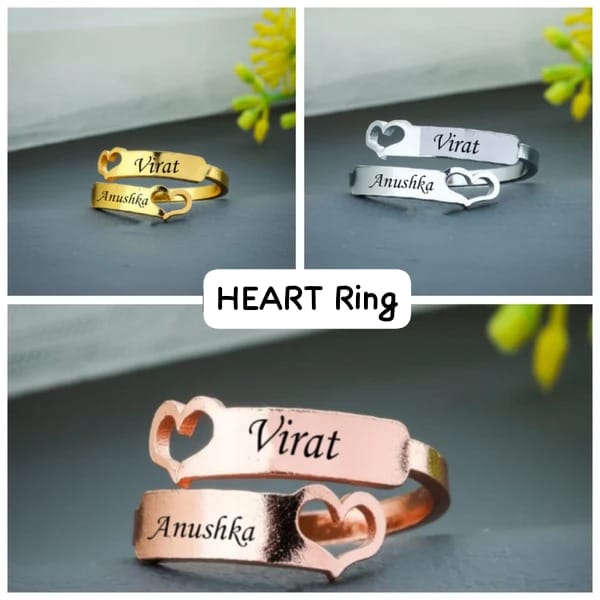 Personalised Ring With 2 Names