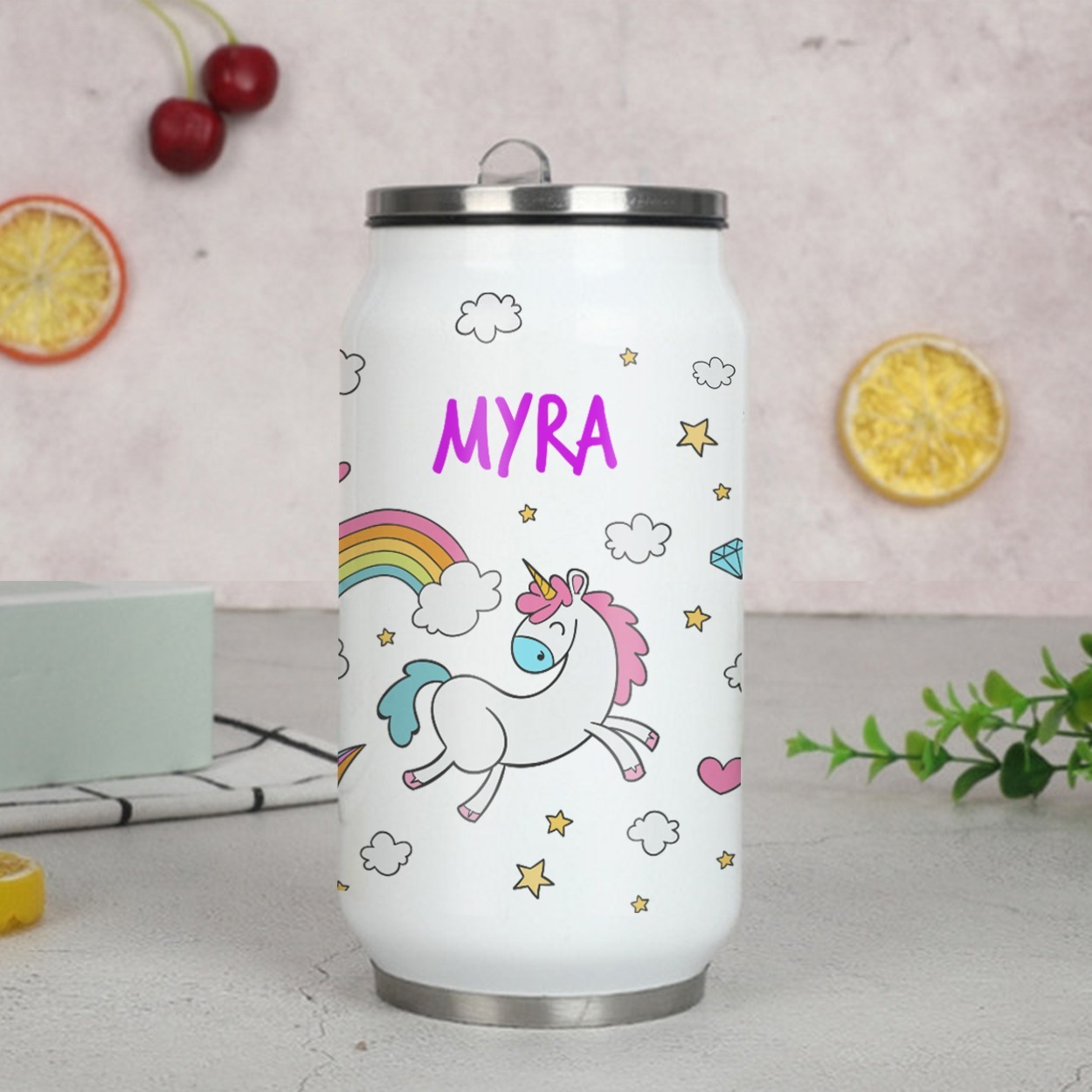 Personalised coke can straw sipper