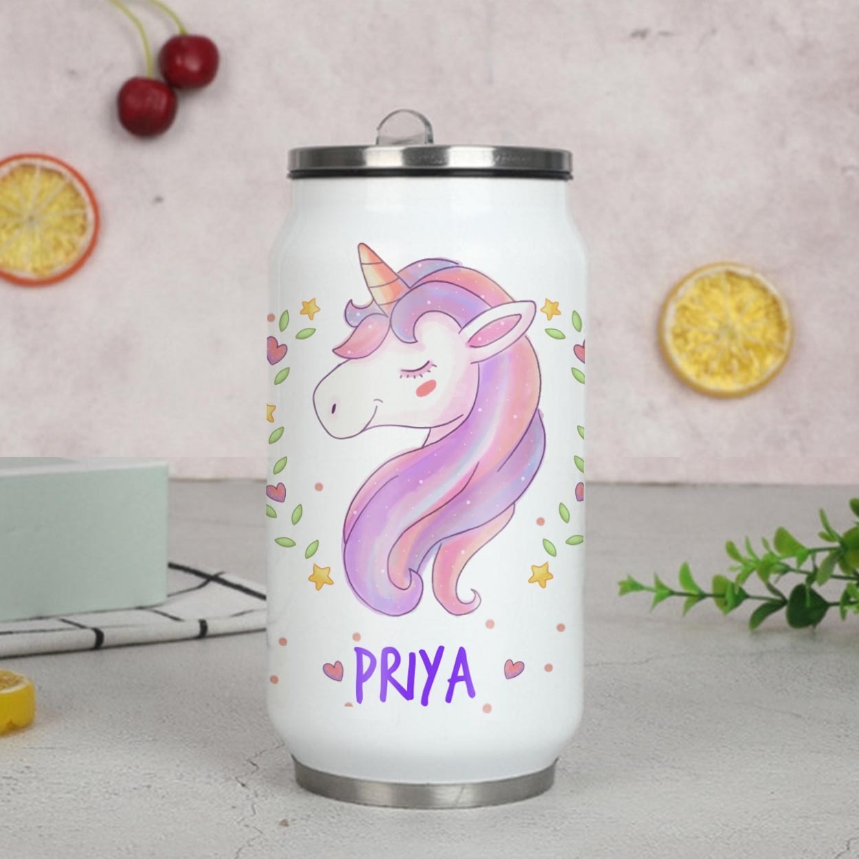 Personalised coke can straw sipper