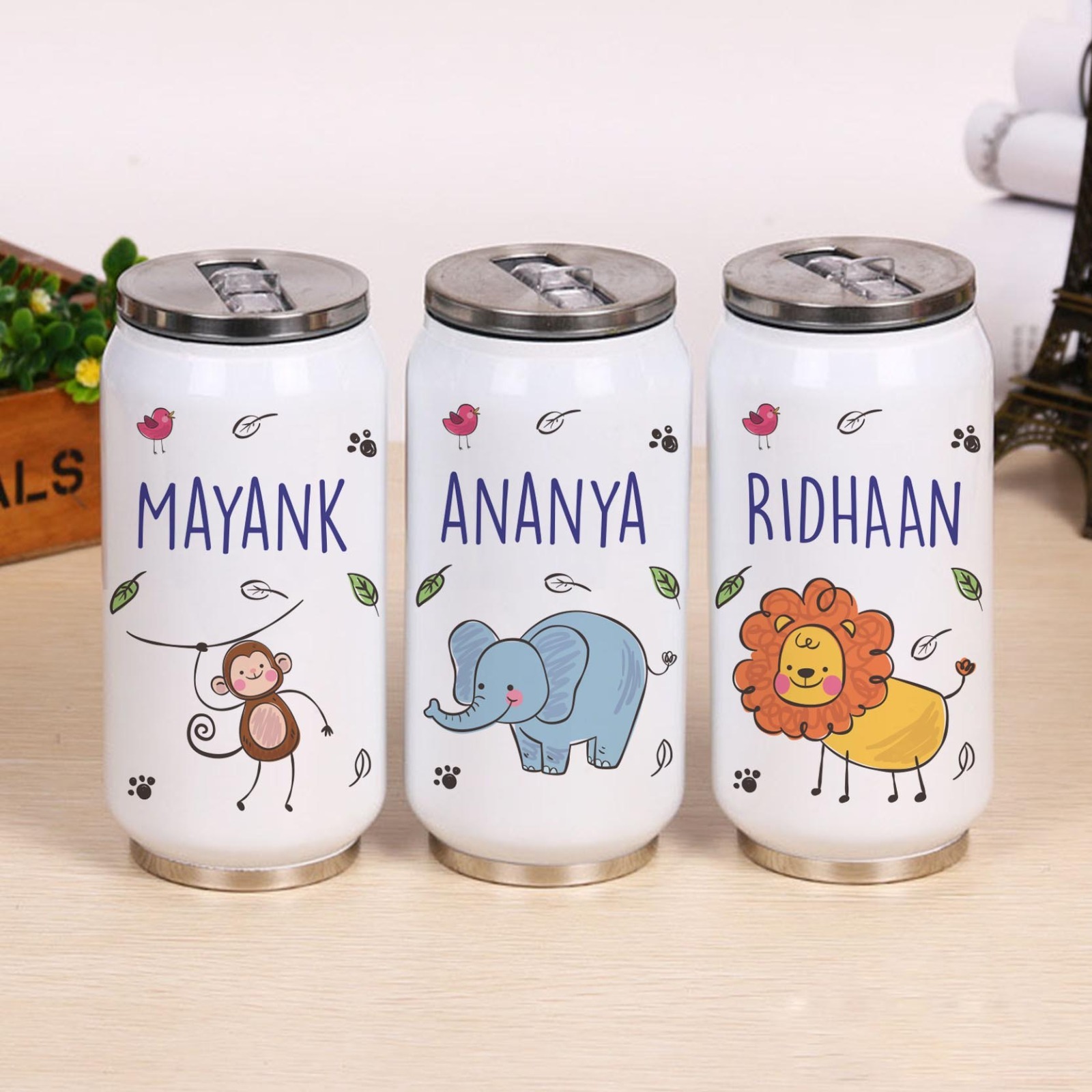 Personalised coke can straw sipper