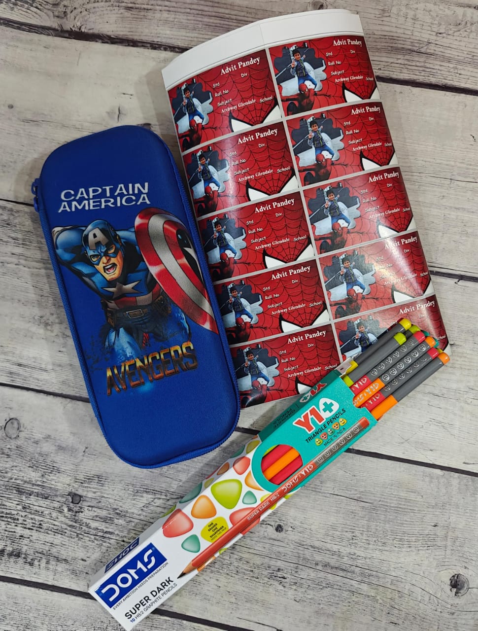 Personalized Set of 3  ✅ Pencils  ✅ Pouch  ✅ 20 Name Slip