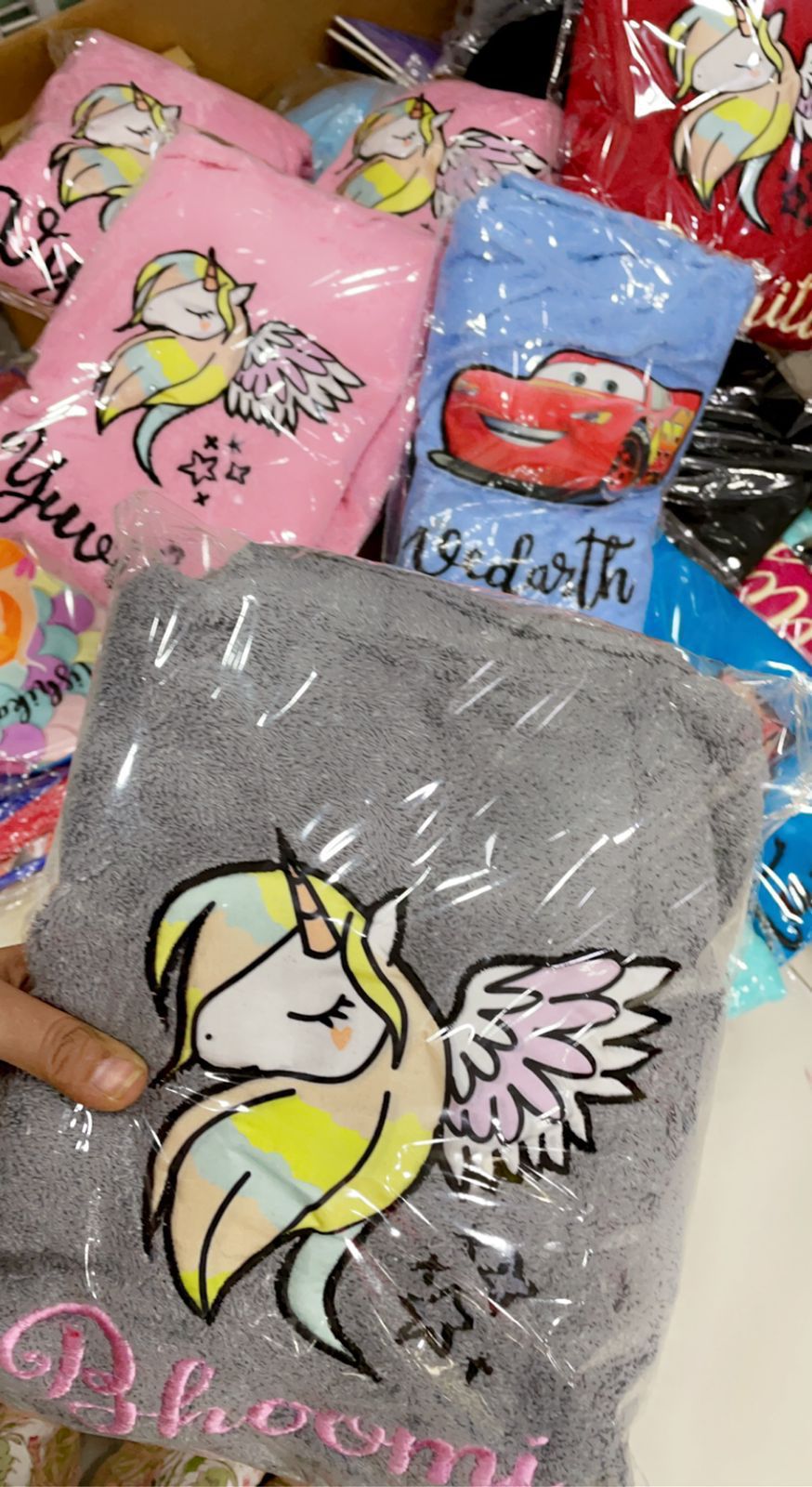 Personalised bathrobes With patch n embroidered names