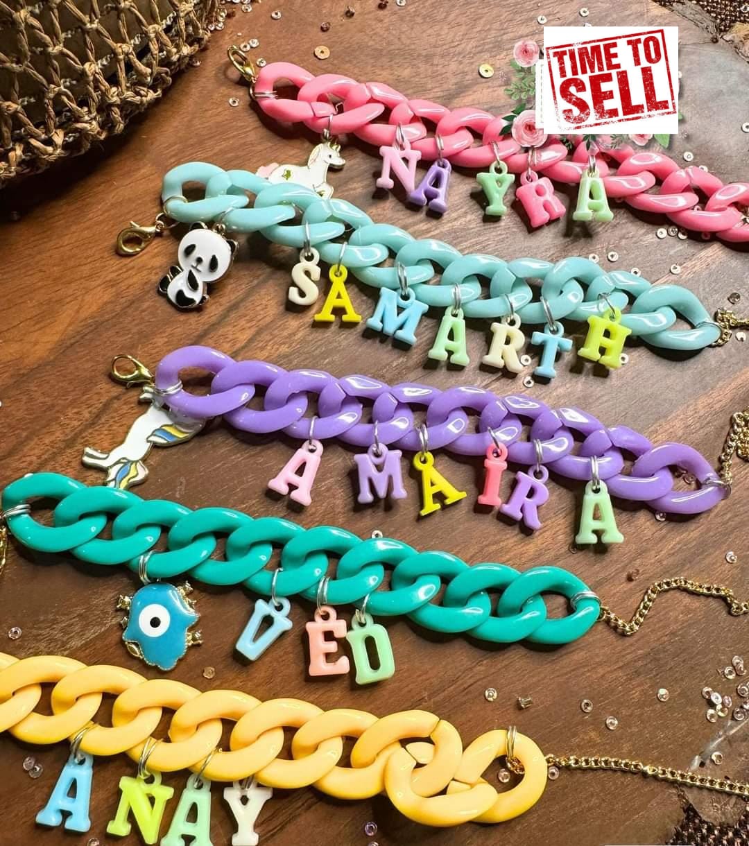 Personalized Bracelets for boy/girls  Random Color as Boy or Girl