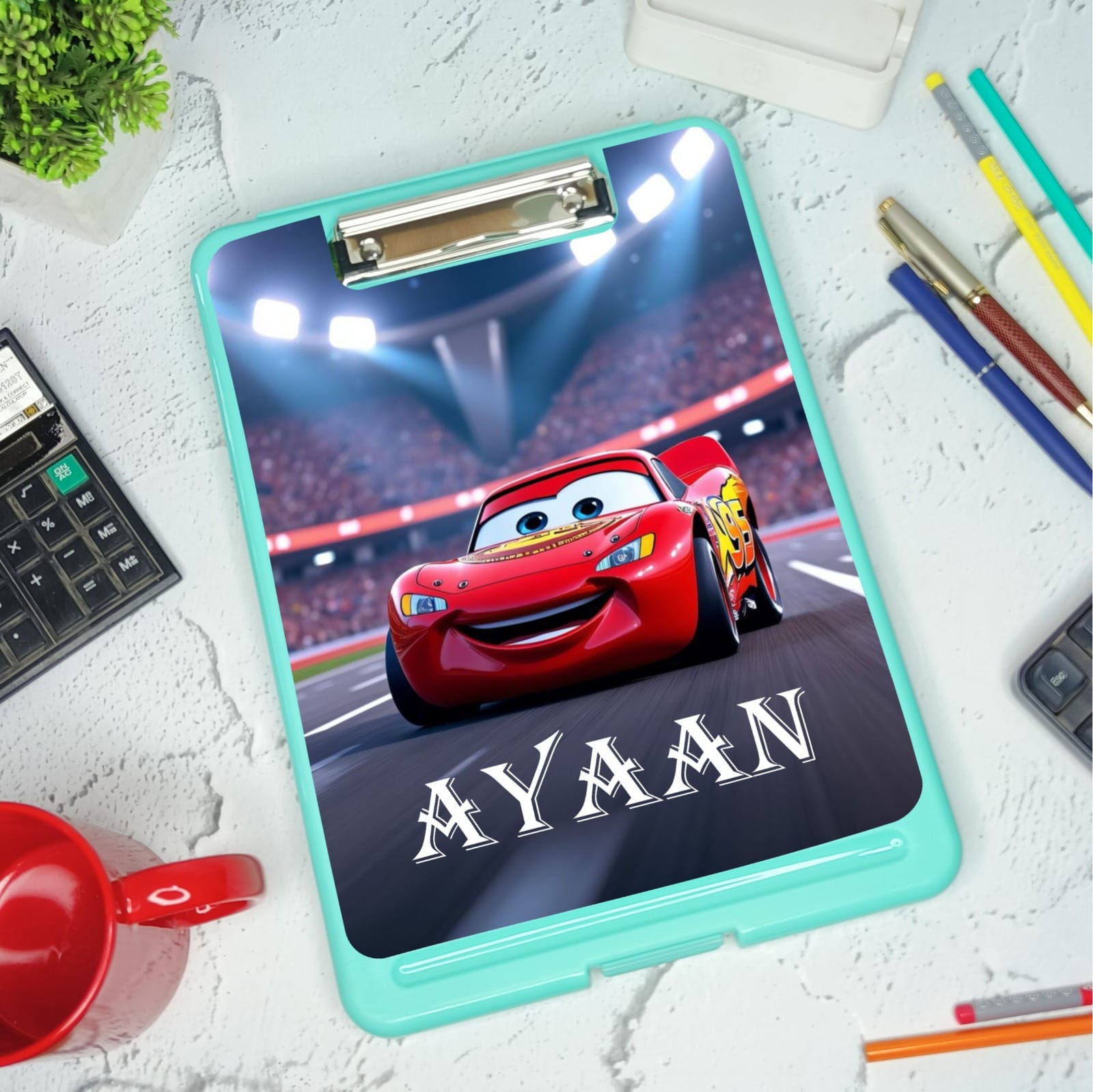 Customized Multi Use Kids Trending Storage Clip Board/ Exam Pad With Photo & Any Design & Name Print