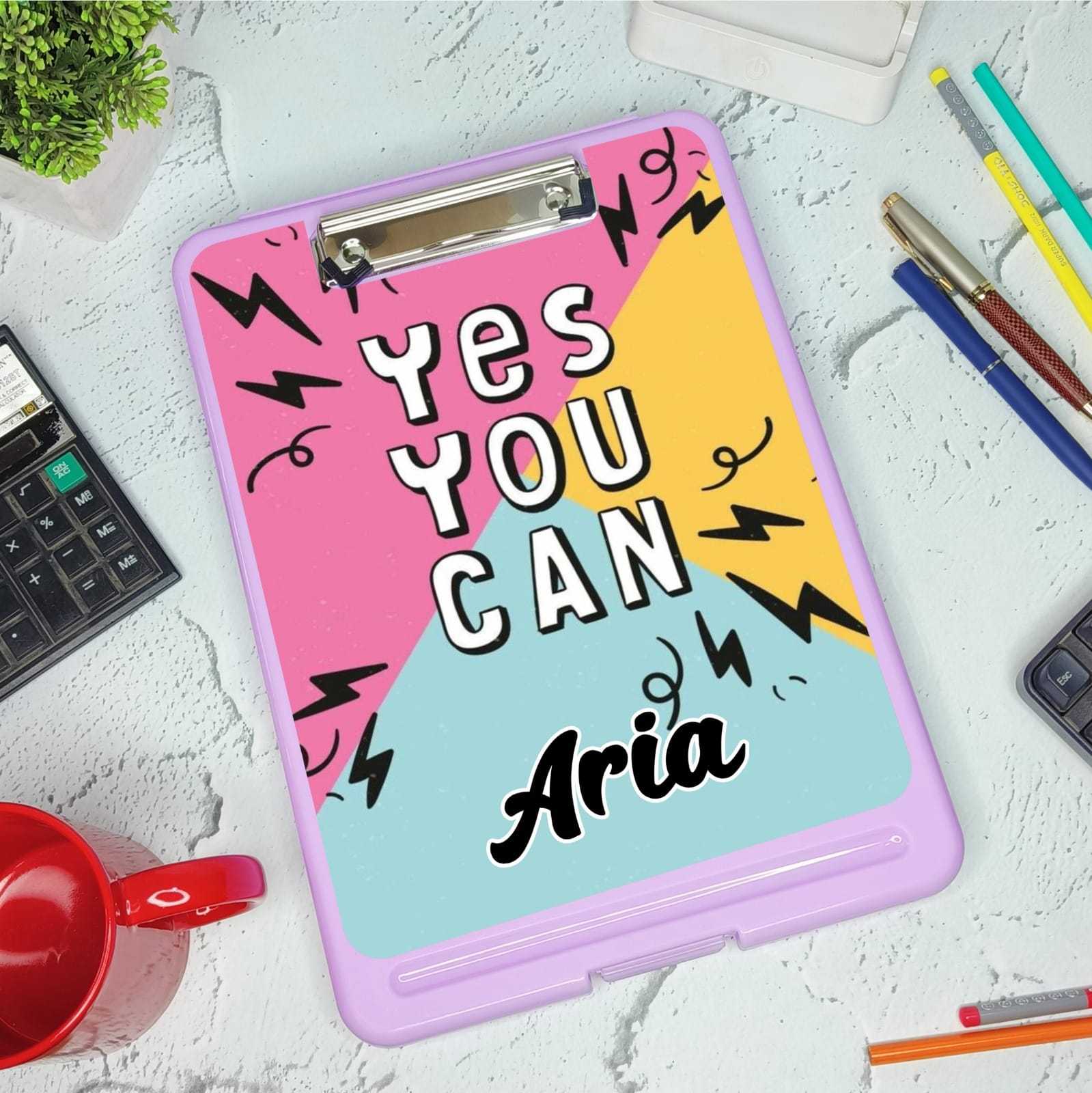 Customized Multi Use Kids Trending Storage Clip Board/ Exam Pad With Photo & Any Design & Name Print