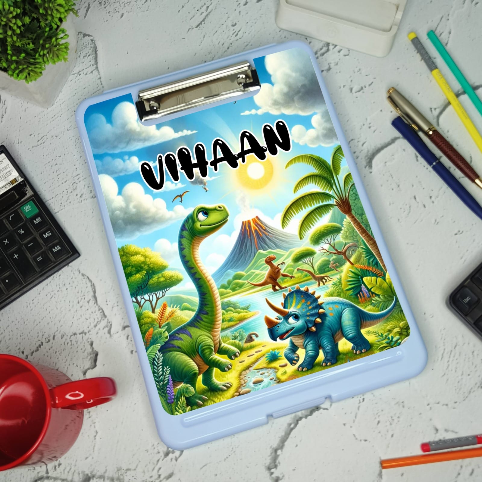 Customized Multi Use Kids Trending Storage Clip Board/ Exam Pad With Photo & Any Design & Name Print