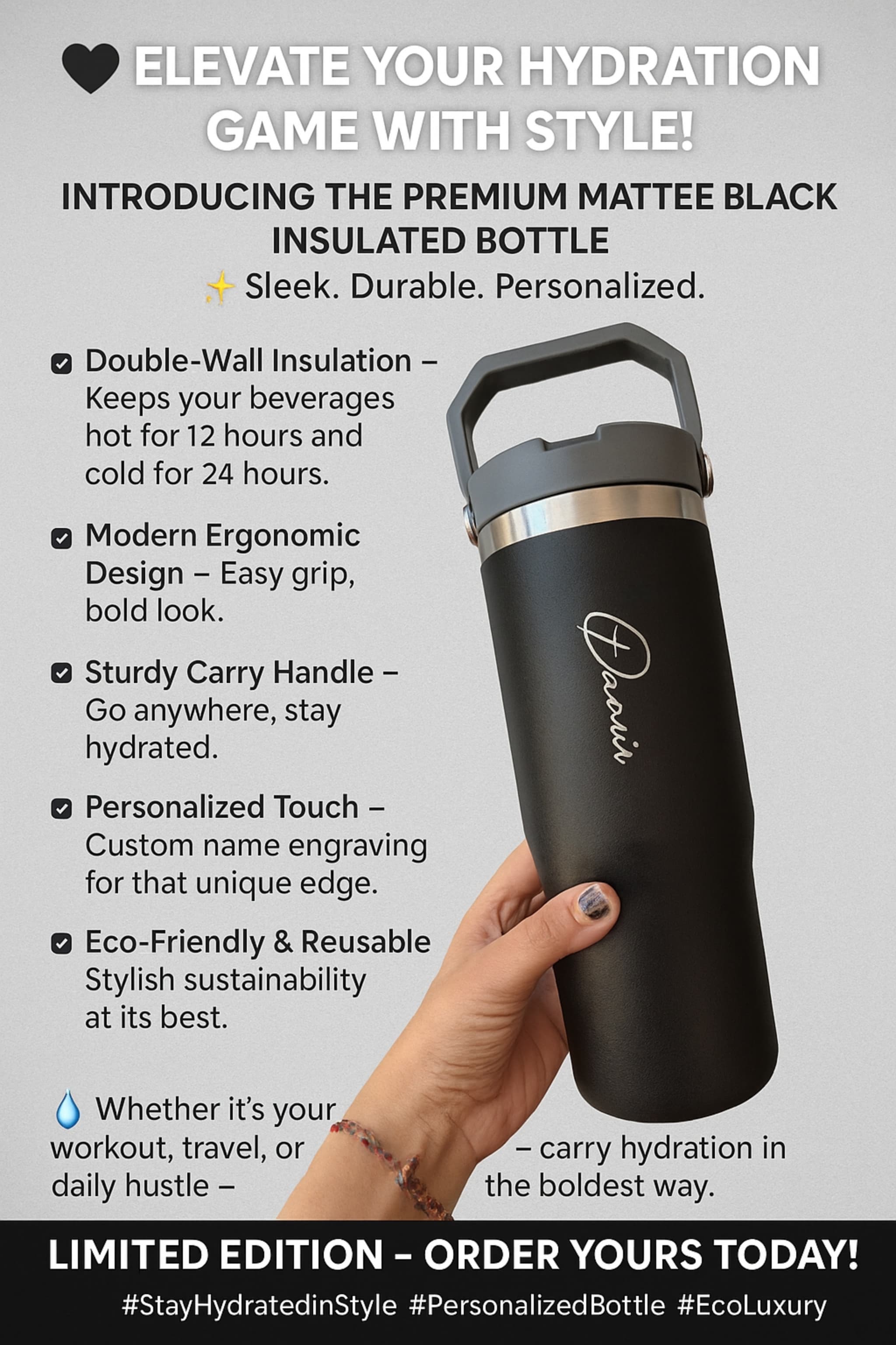 new tumbler with handle  Sipper Edition 🤩