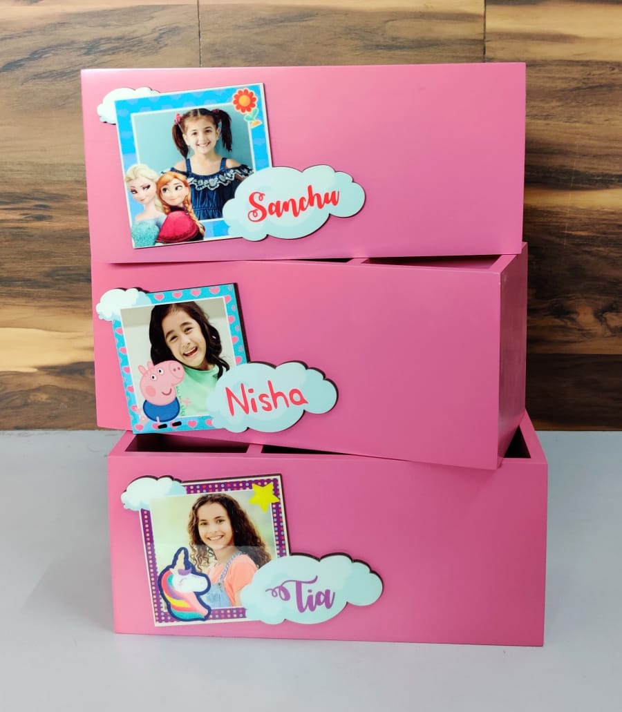 Personalised Wooden Multipurpose table organiser