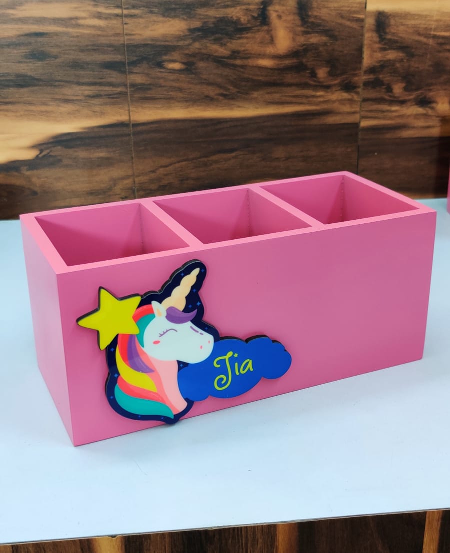 Personalised Wooden Multipurpose table organiser