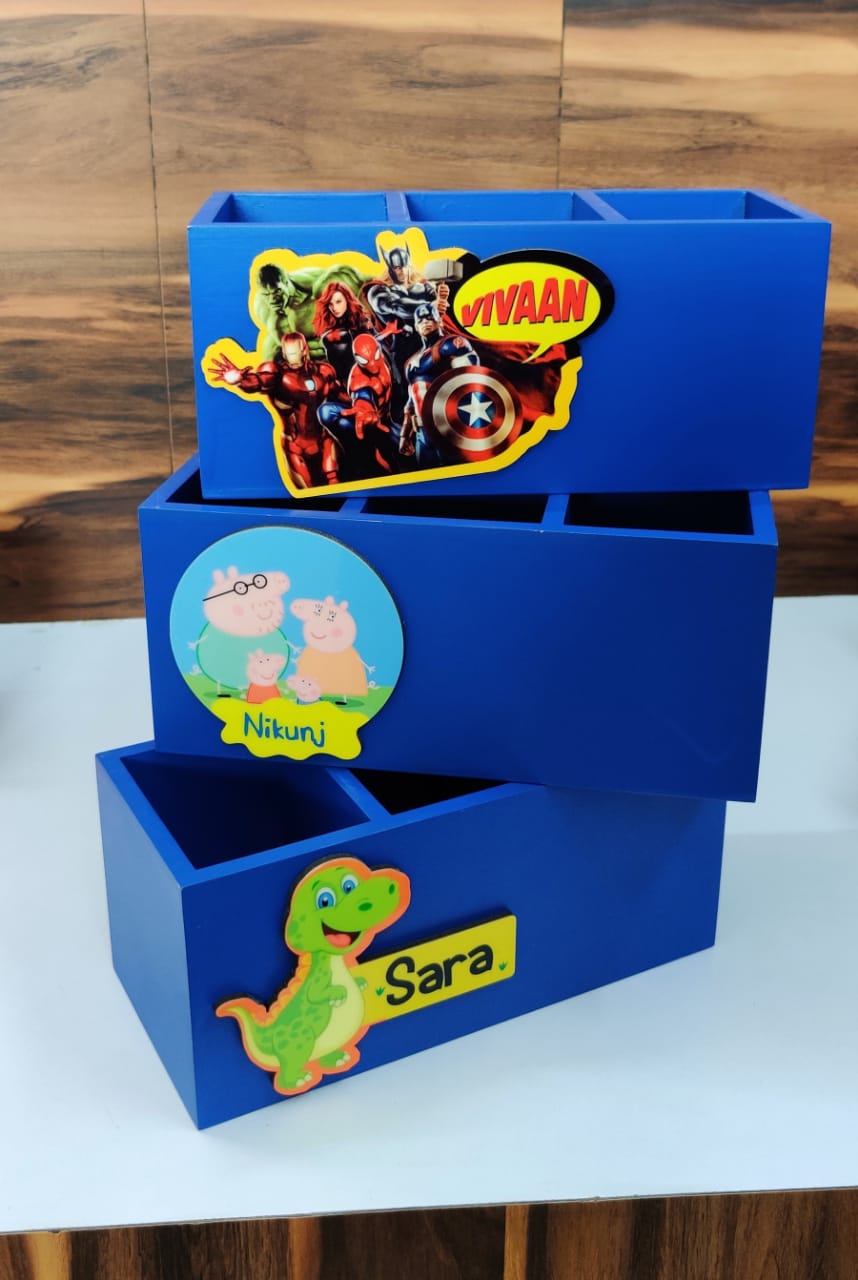 Personalised Wooden Multipurpose table organiser