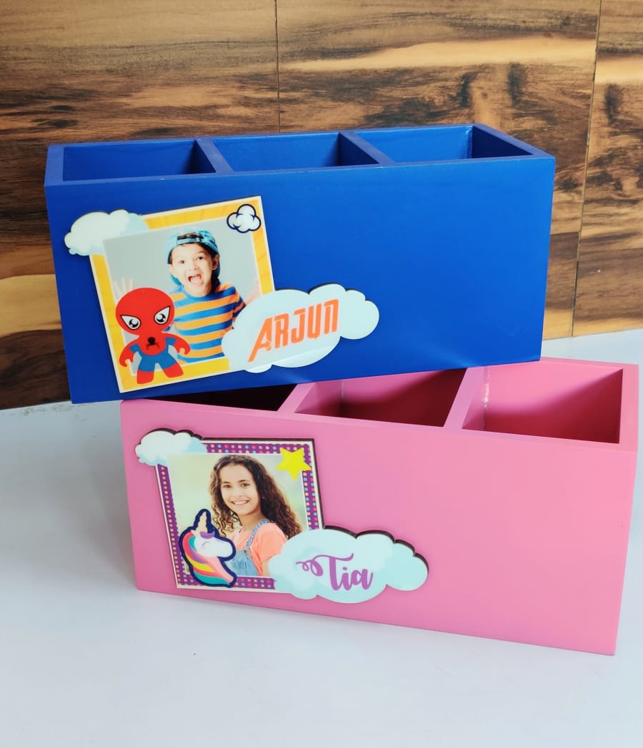 Personalised Wooden Multipurpose table organiser