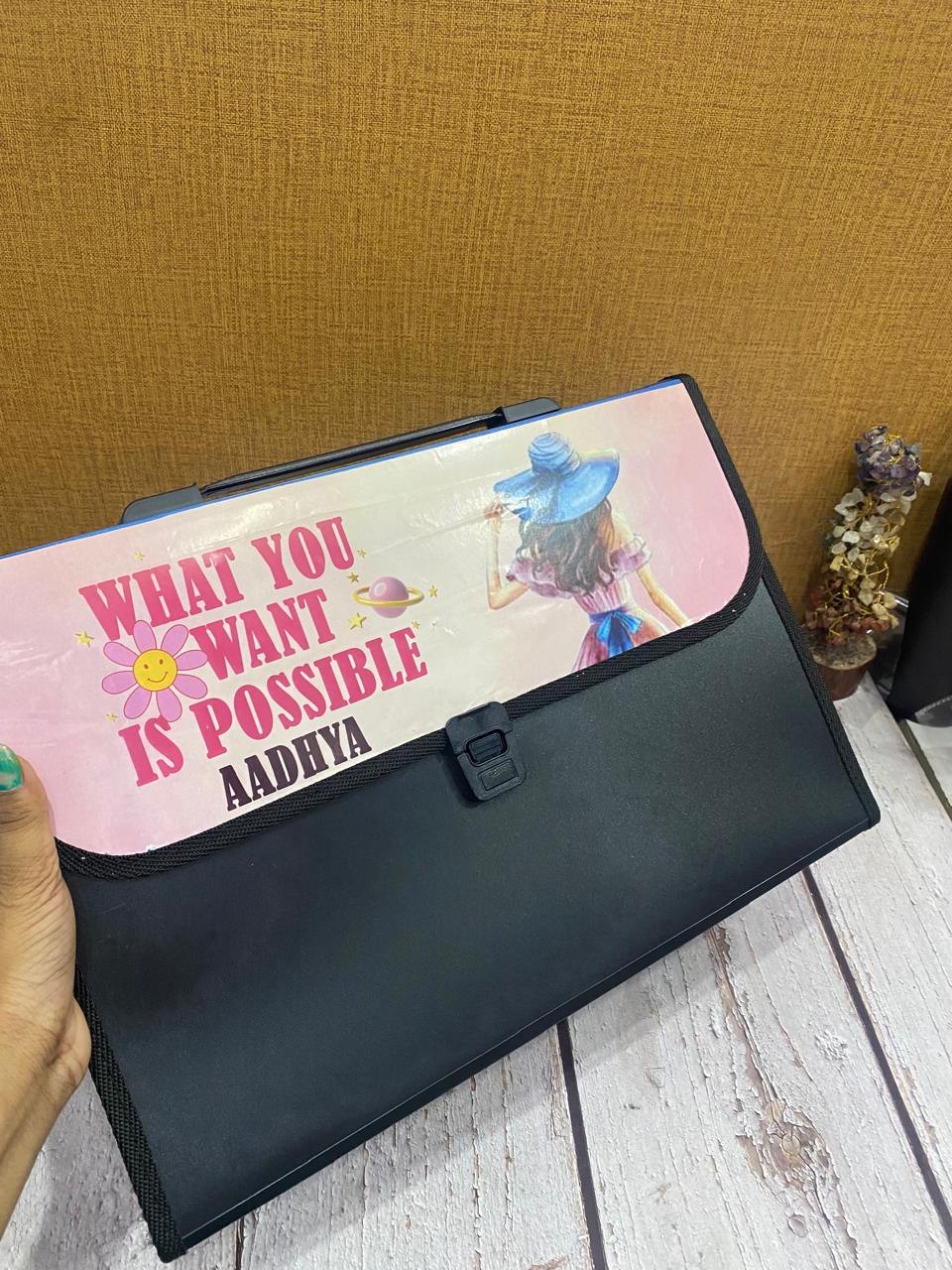 Personlised piano folder