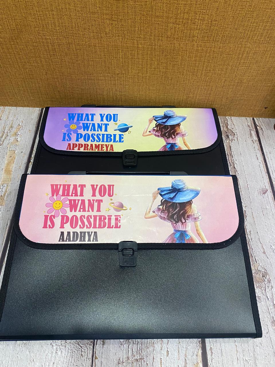 Personlised piano folder