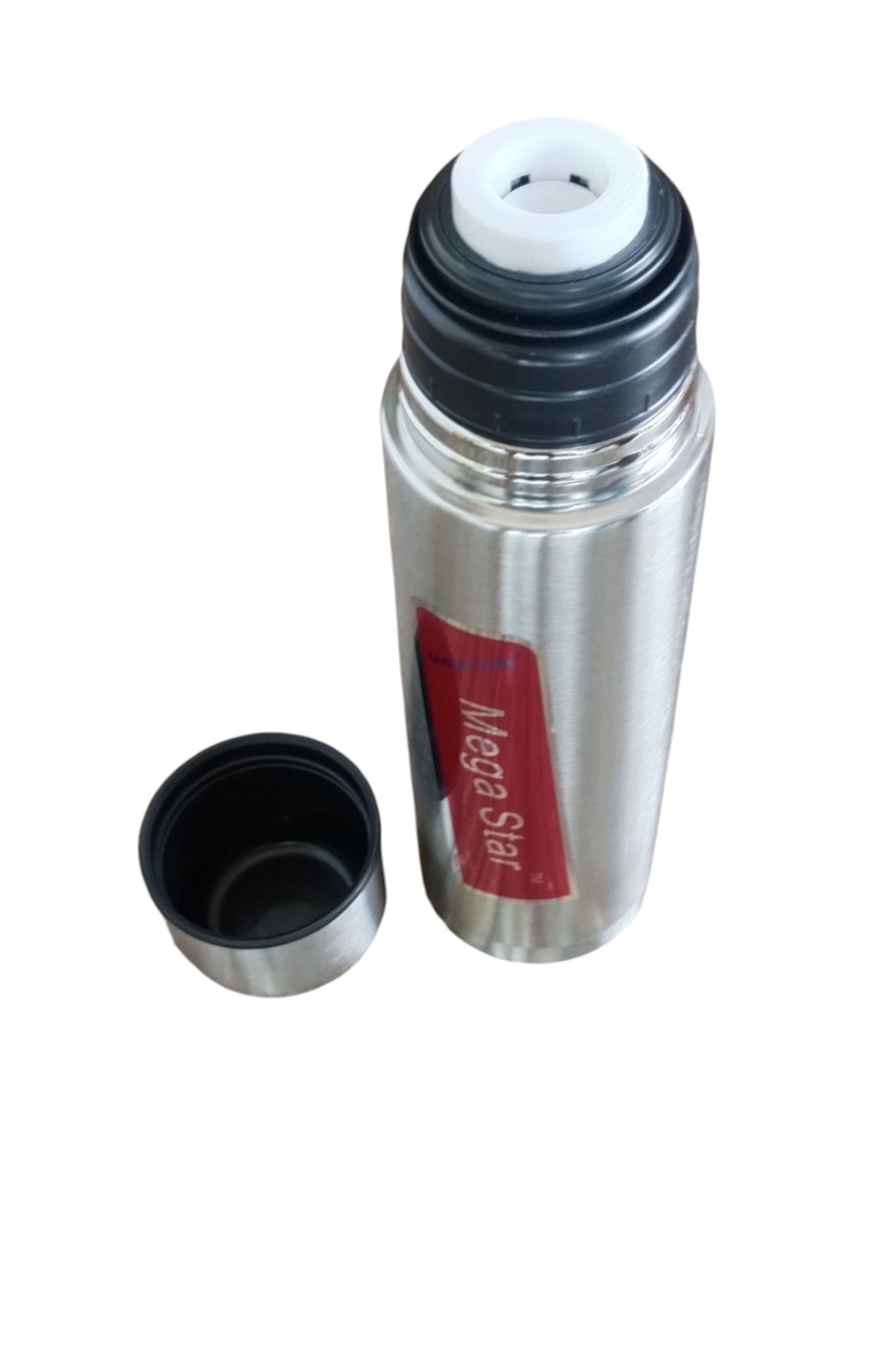 Mega Star 500ml Stainless Steel Thermos Water Bottle (With Pouch & Box)