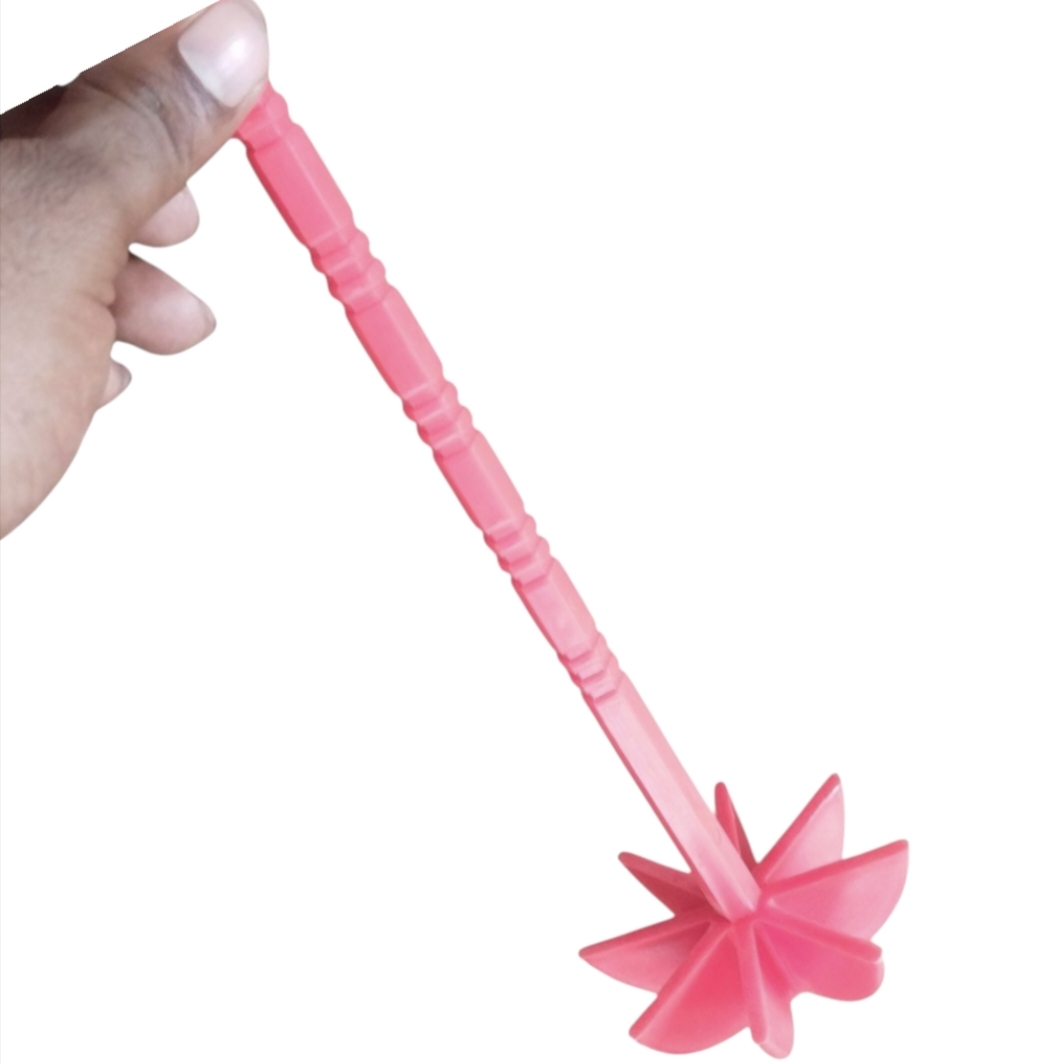 🌀 Umbrella Shape Milk & Curd Stirrer – Everyday Mixing Made Easy!