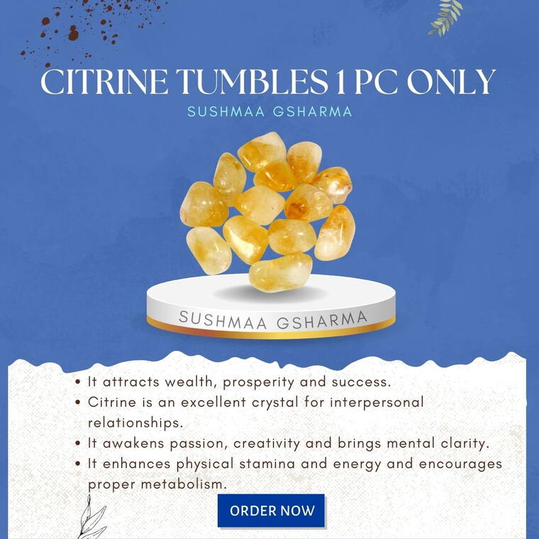 ☀️ Citrine Tumble Stone