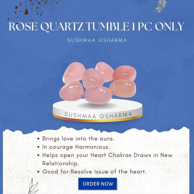 🌸 Rose Quartz Tumble Stone