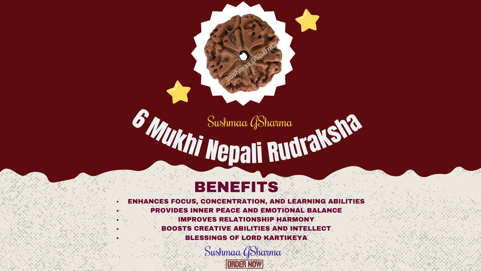 6 Mukhi Rudraksha