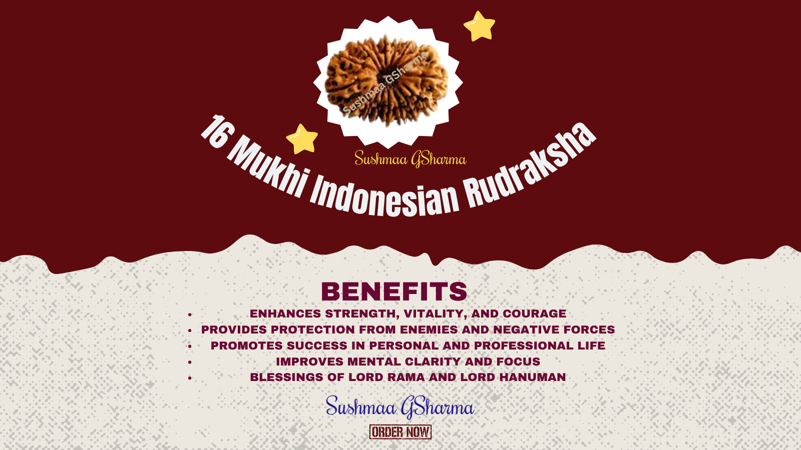 16 Mukhi Rudraksha (Indonesian)