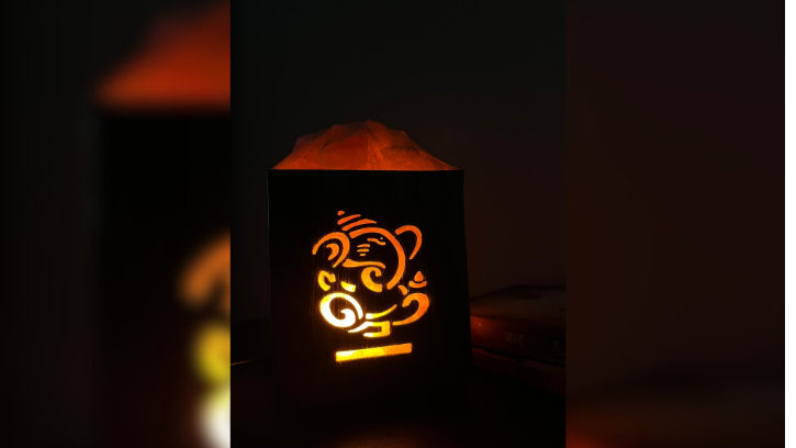 Ganesha Rock Salt Lamp