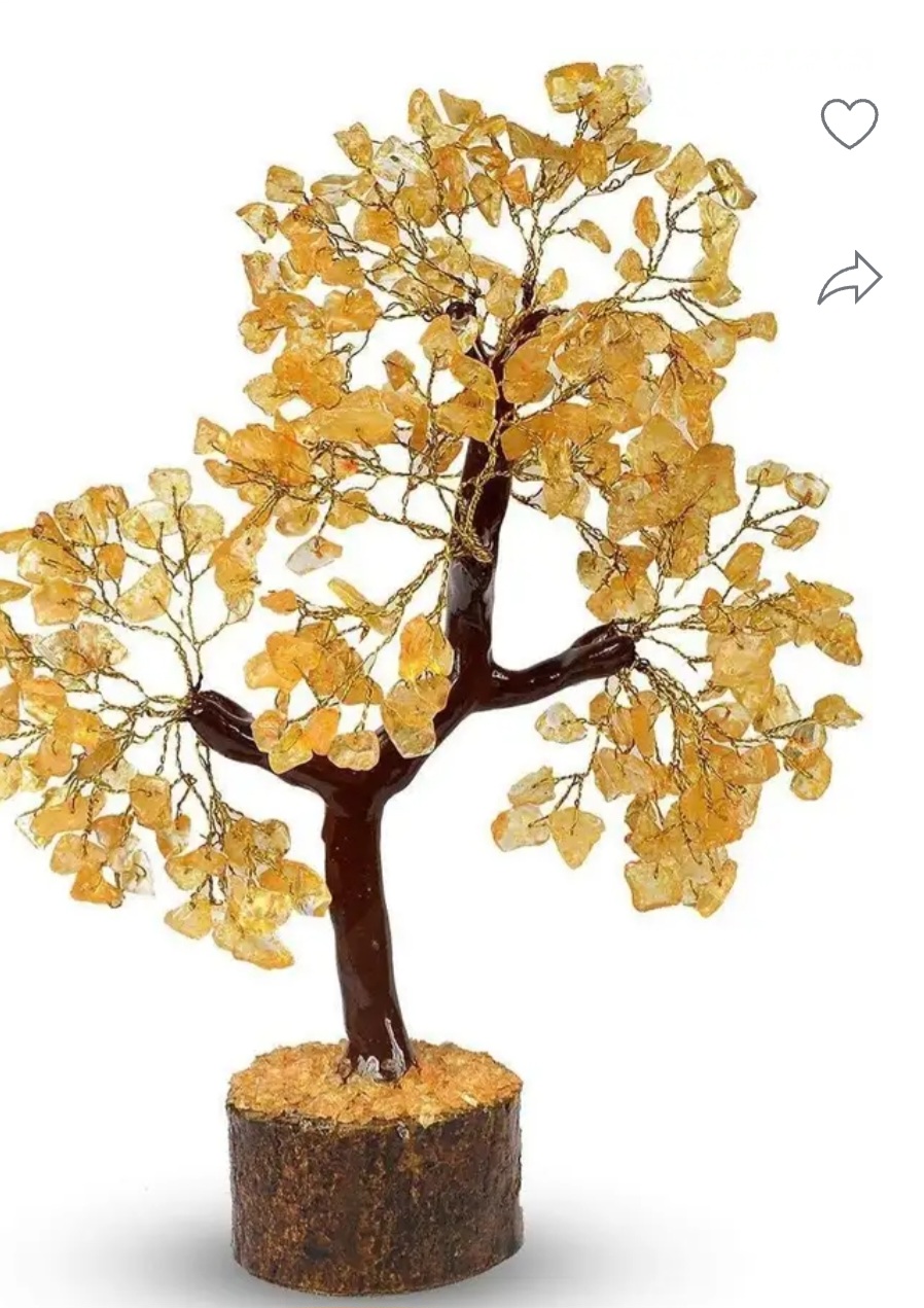 Citrine crystal tree