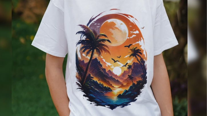Sunset Tropics Tee
