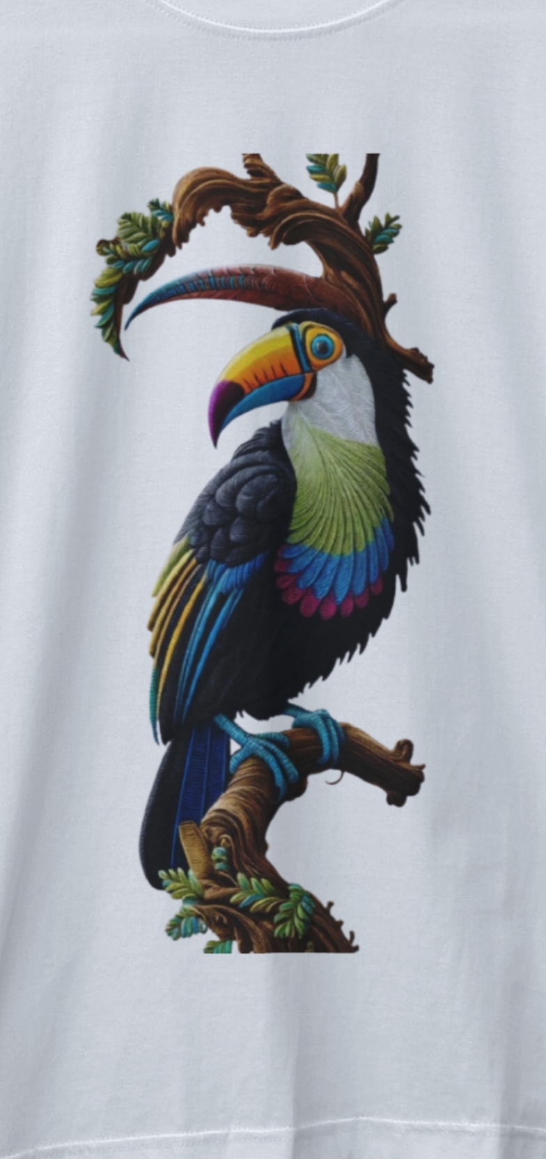 Bird Embroidery T-Shirt 3