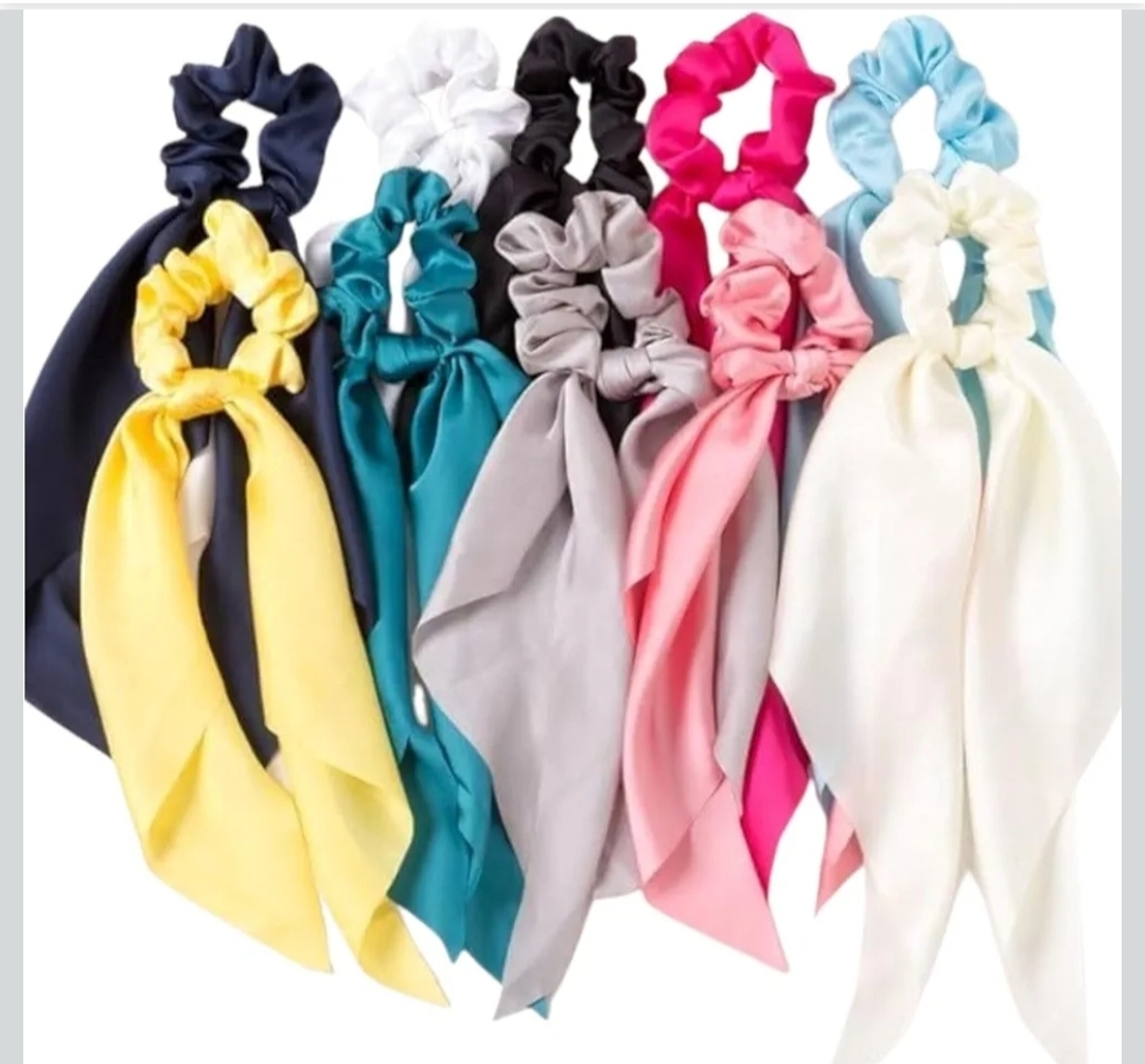 Satin Ribbon Scrunchie for Women & Girls