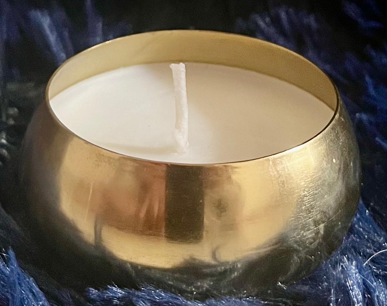 Gold plated aroma candles