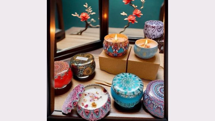 Unique Tin Jar Aroma Candles