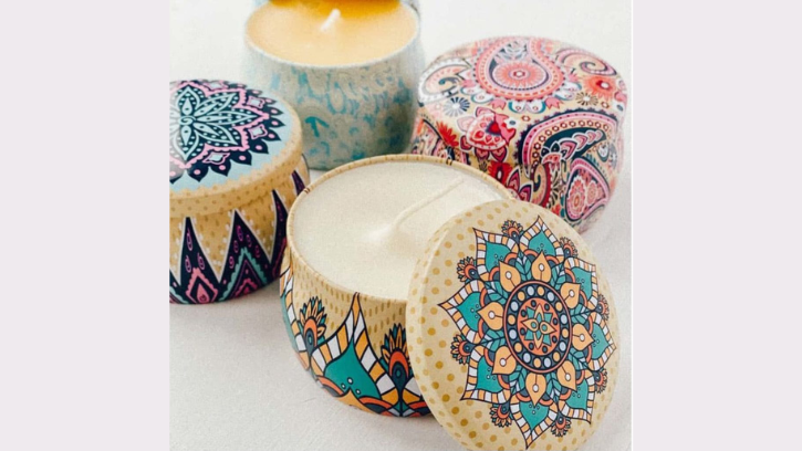 Unique Tin Jar Aroma Candles