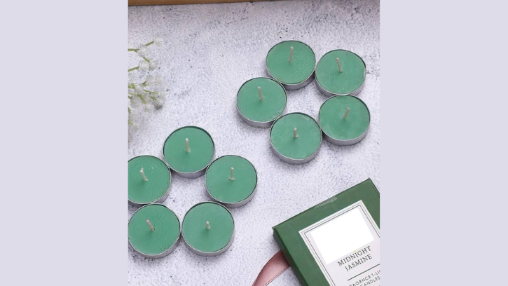 Mid Night Jasmine Smokeless Aroma Candles