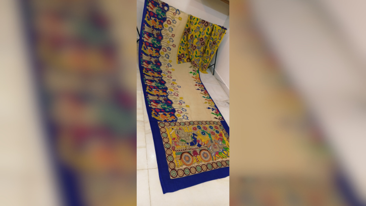 Pen Kalamkari saree