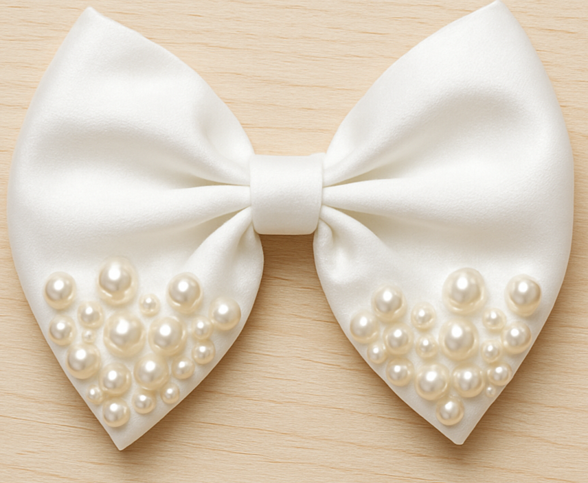 Red hair bow clip pack of 3