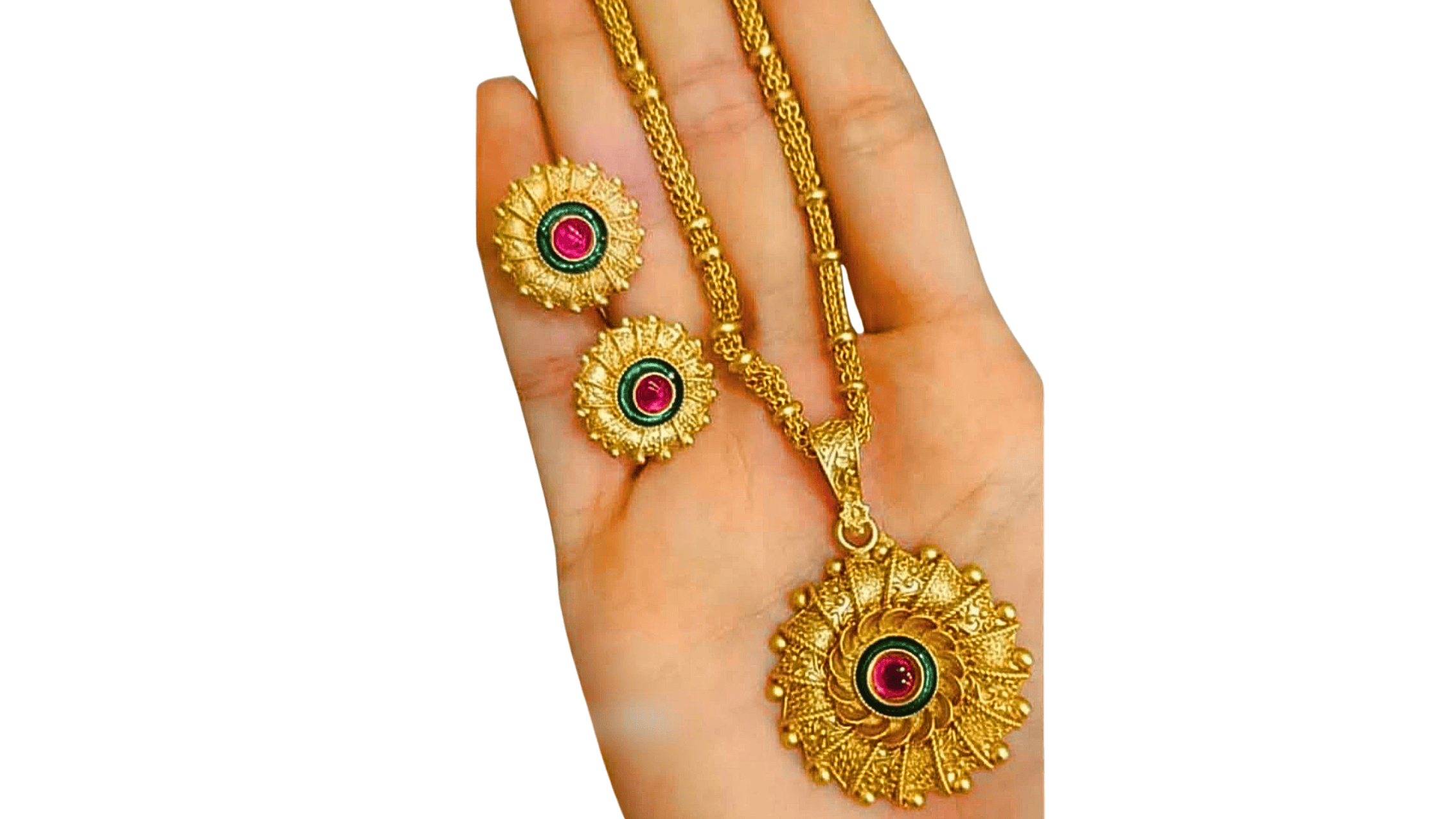 Earrings with Necklace