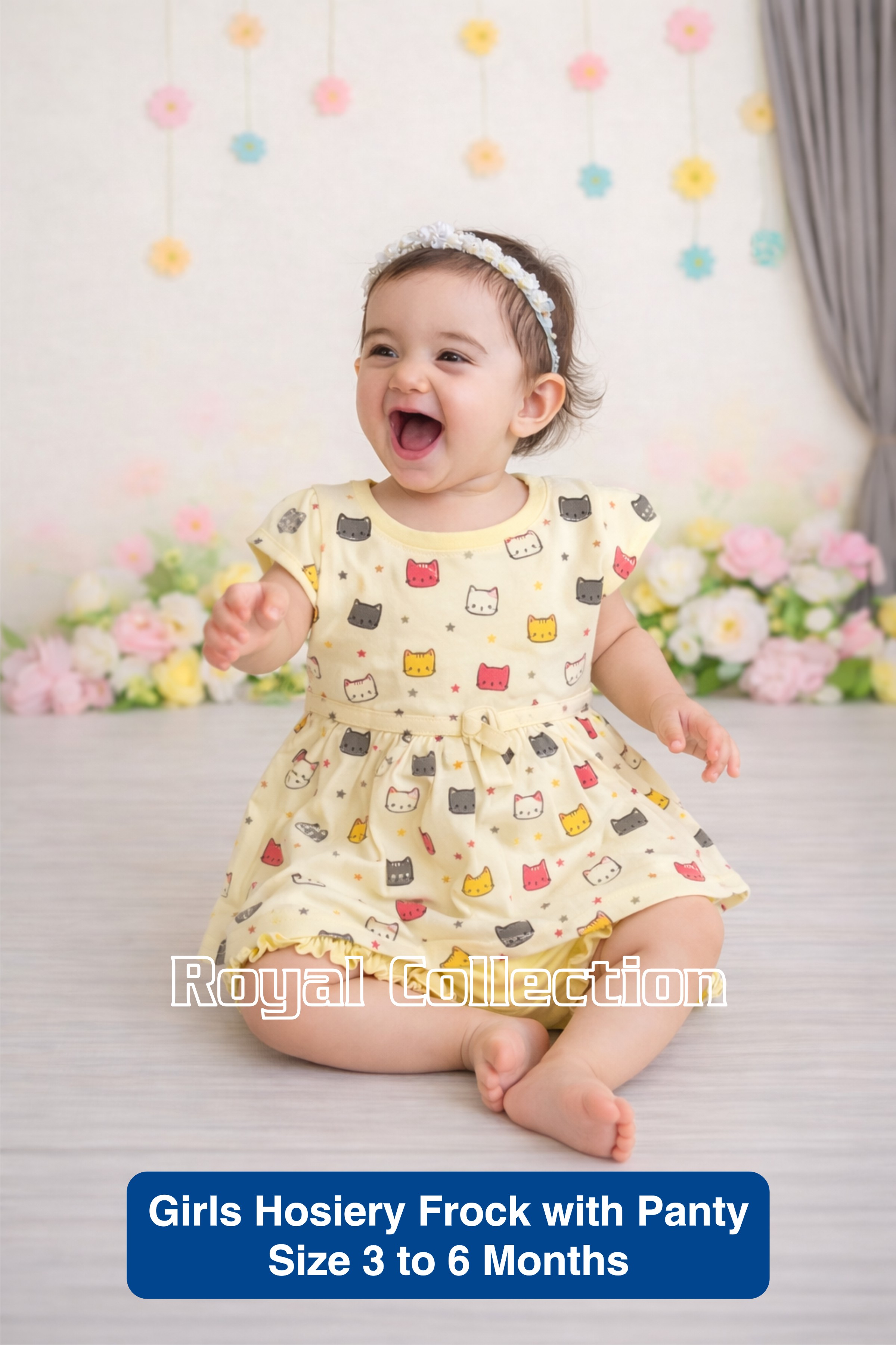 Girls Hosiery Cotton Frock Set with Panty_Bie