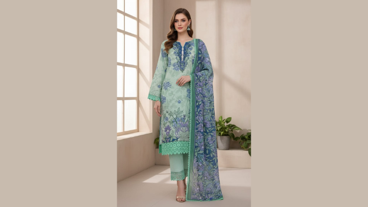 Lawn cotton suits set no.2