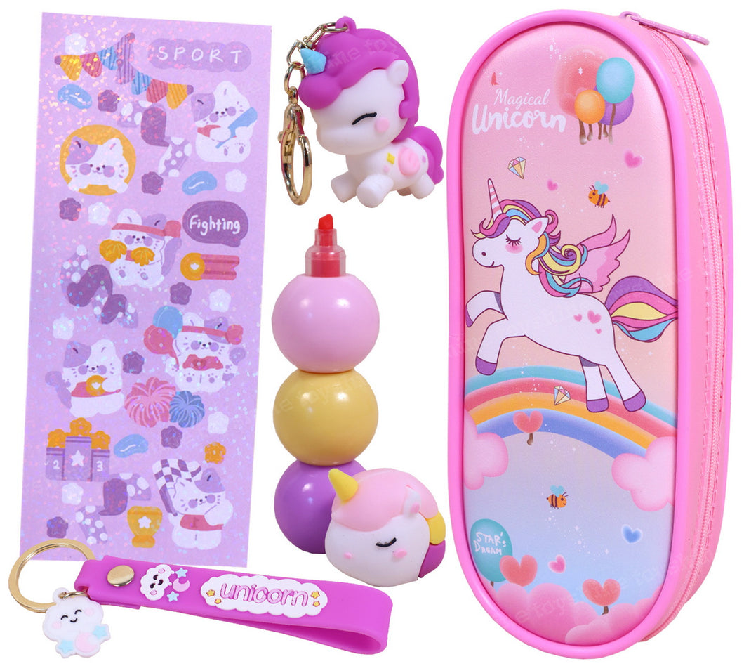 Kids Cartoon Stationery Gift Set – Complete School Kit (Assorted Themes)