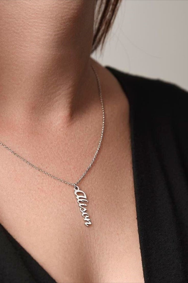 Silver customized name necklace for Women's & Girl's
