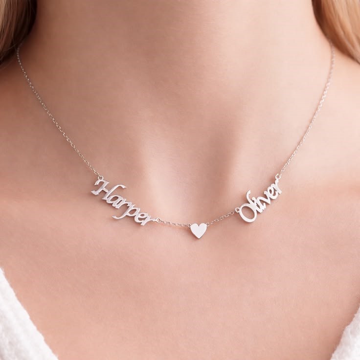 Silver customized name necklace for Women's & Girl's