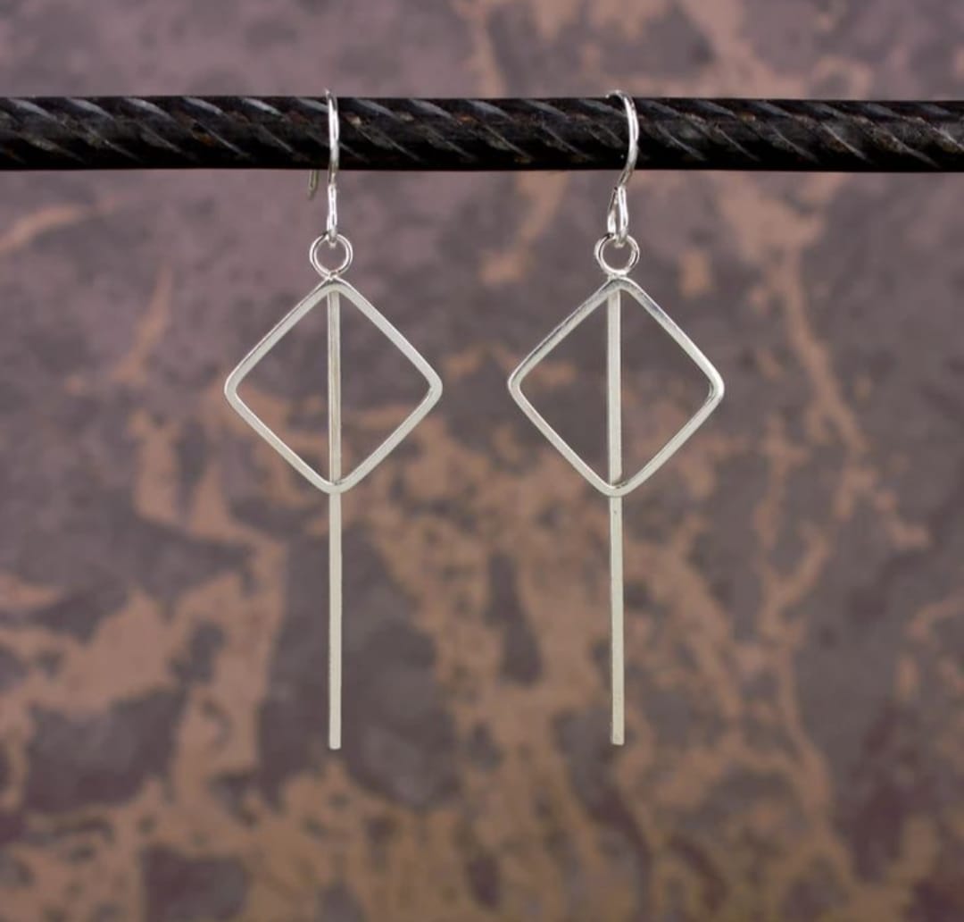 Earrings  square shape