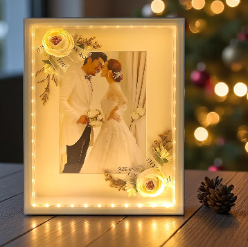 Led couple photo frame small