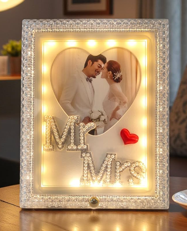 Photo touch  led couple frame medium